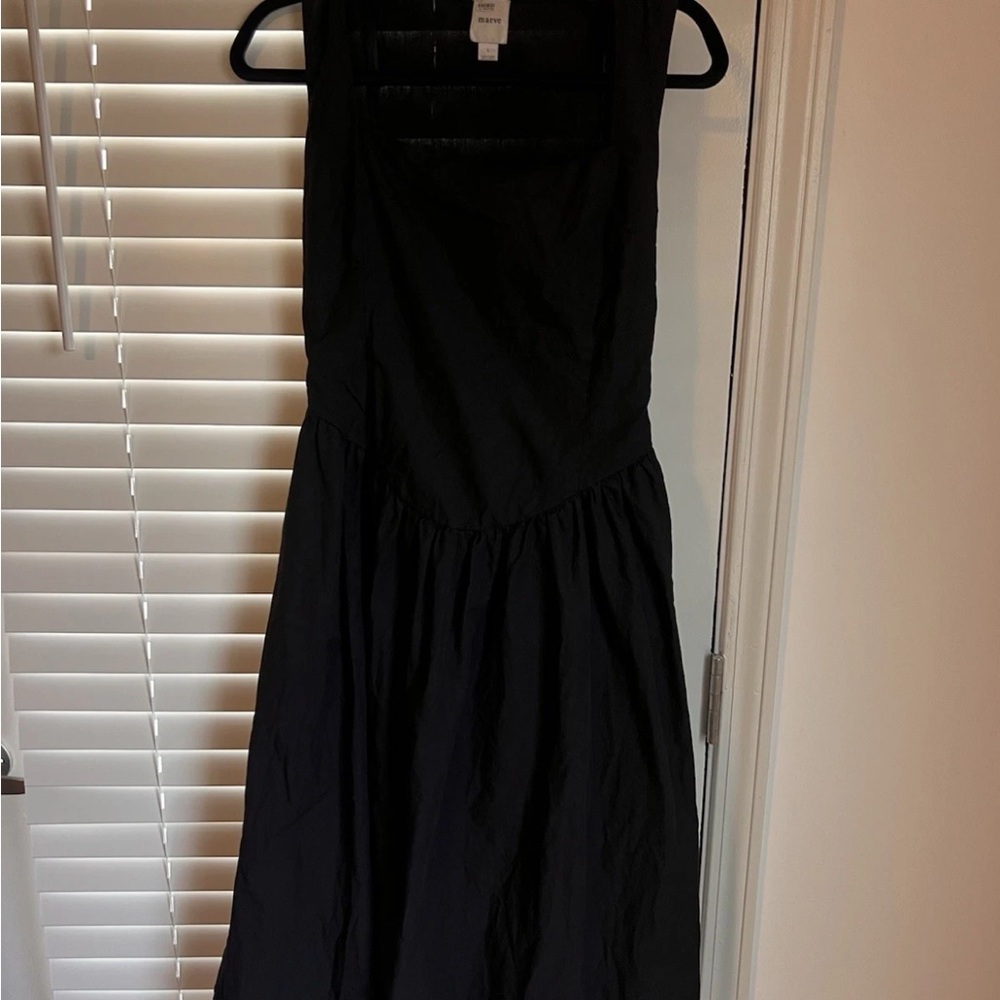 Maeve Black Midi Dress